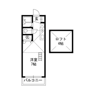 ヴィラアルフォンスYS【2階】の間取り