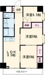 サンハイツ大和第2【4階】の間取り