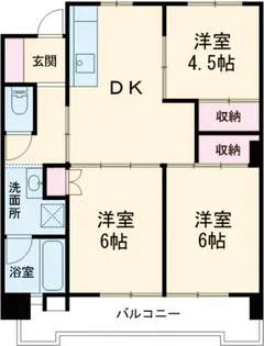 鹿島マンション【5階】の間取り