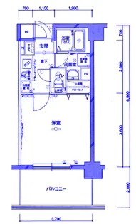 グリフィン新横浜・伍番館【4階】の間取り