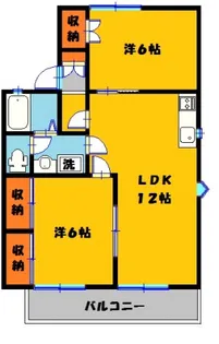 メゾンシャルマン36B【1階】の間取り