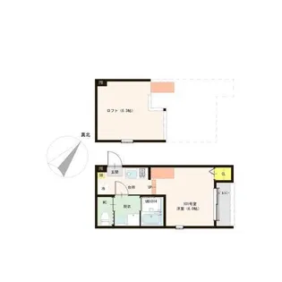 京都府京都市山科区栗栖野華ノ木町【アパート】の間取り