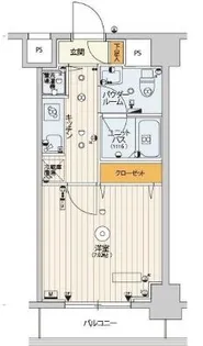 スカイコートパレス大島【2階】の間取り