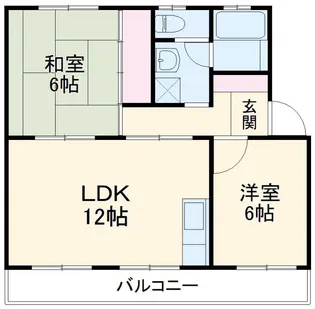 ヴィラコンフォート下俣南【1階】の間取り