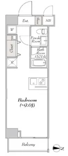 プレール・ドゥーク錦糸公園NORTH【6階】の間取り