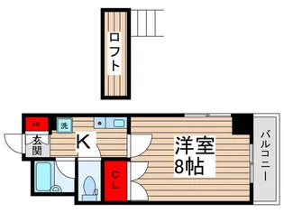 フェリス蔵元【5階】の間取り