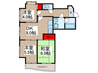 ベルフォーレ【2階】の間取り