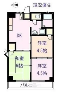 プレステージ赤坂【3階】の間取り
