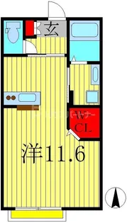 ローズガーデン柏の葉B【1階】の間取り