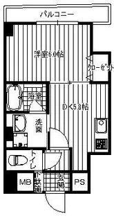 ラメ ル駒込【4階】の間取り