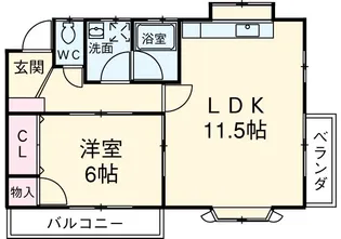 下瀬谷第7ハイツ【2階】の間取り