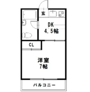 徳島県徳島市上助任町蛭子【アパート】の間取り