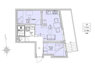 EXAM駒場東大前 エクサム駒場東大前【1階】の間取り