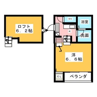 リュミエ中村【1階】の間取り