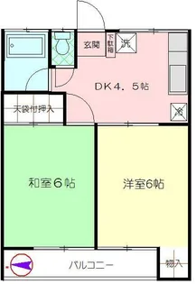 多摩コーポ【1階】の間取り