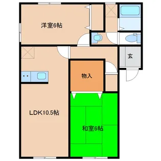 サクレ上山王【1階】の間取り
