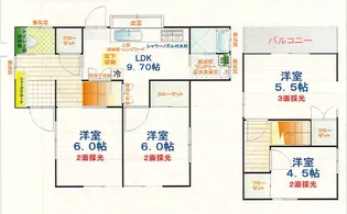 群馬県前橋市広瀬町3【一戸建】の間取り