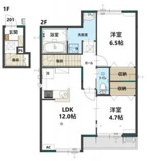 本村ハイツII【2階】の間取り