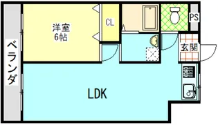 グリーンヒル生玉【9階】の間取り