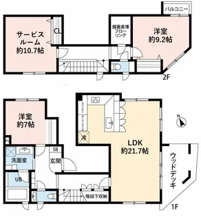 ルナリア目黒【2階】の間取り