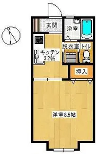 ハイムセレーノ【1階】の間取り