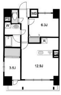 コンフォレスト中延【12階】の間取り