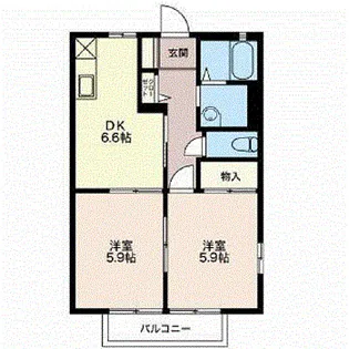 セフィラS【1階】の間取り