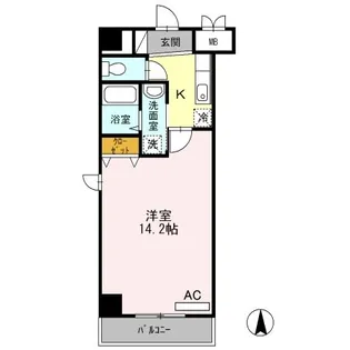 シュポール清澄白河【6階】の間取り