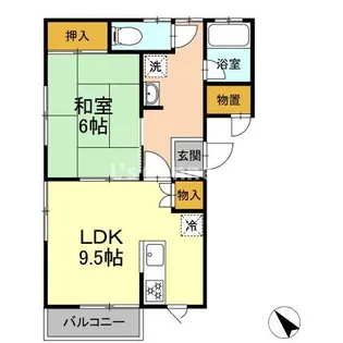 クレメンティアB【2階】の間取り