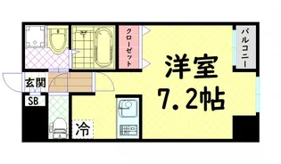 ダイドーメゾン大阪本町EAST【6階】の間取り