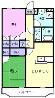 アップル2号館【1階】の間取り
