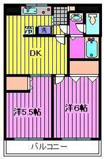 エステ戸田公園【2階】の間取り