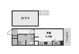 民泊物件 ラ・プレミア桜川(家具付き)【3階】の間取り