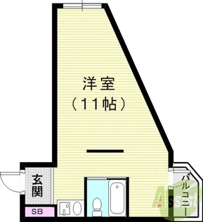 カサベラ神戸【9階】の間取り