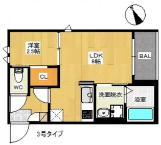 Regalest Silk【1階】の間取り