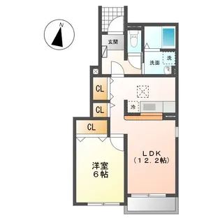 プリムローズ【1階】の間取り