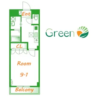パラシオン平塚【1階】の間取り