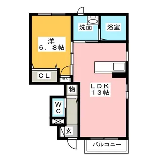 スピンネーカー【1階】の間取り