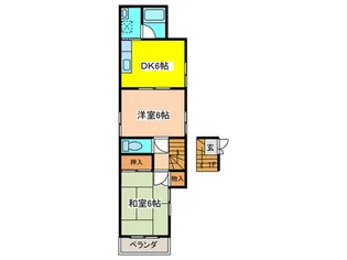 大井5丁目ハイツ【2階】の間取り