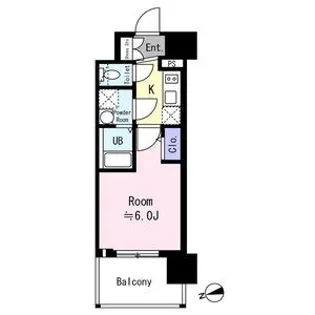 エスリード ザ・フォルテス大阪【14階】の間取り