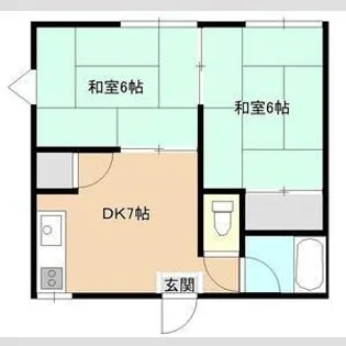 タウニィ塩屋【1階】の間取り