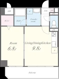 スプランドゥール蔵前【4階】の間取り
