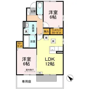 シャルマン・メゾン【1階】の間取り