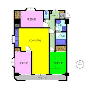 ロイヤルガーデン【5階】の間取り