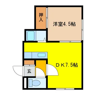 高台ガーデン【1階】の間取り