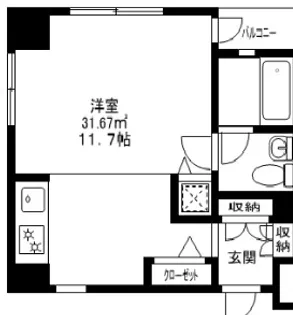 プライザ・イースト【8階】の間取り