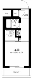 スカイコート世田谷用賀【6階】の間取り
