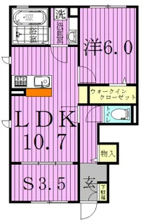 ミル・フェリオ A【1階】の間取り