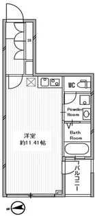 白金高輪レジデンス【4階】の間取り