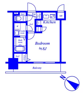 グリフィン横浜・高島町【5階】の間取り